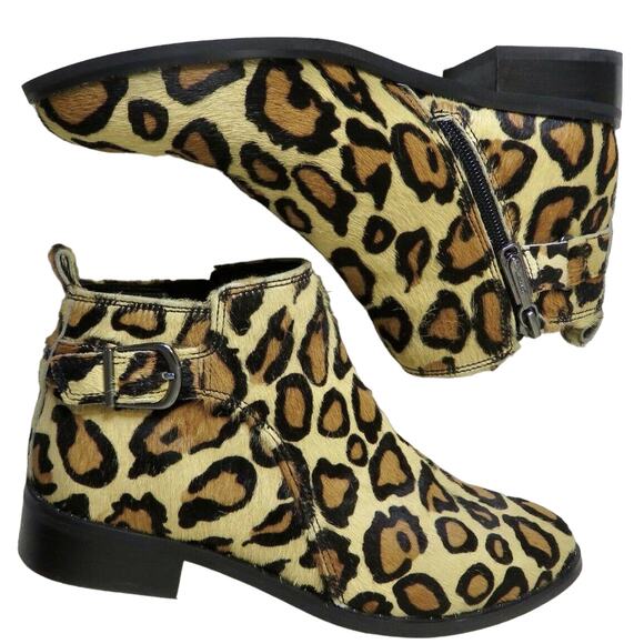 Blondo Waterproof Leopard Print Tami Ankle Booties - Women's 6M - Picture 1 of 7